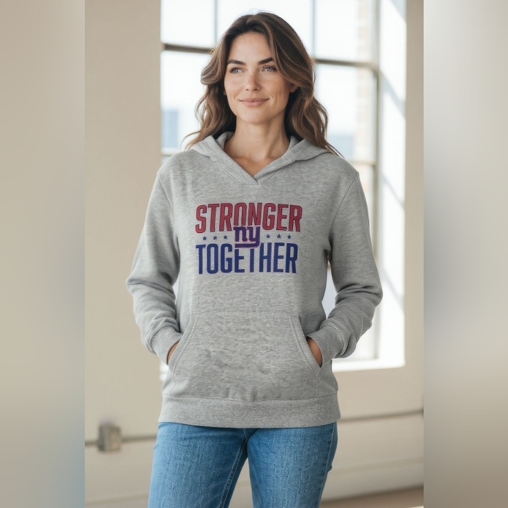 ny giants womens Size 3XL Stronger Together Football Team Hoodie Pullover Fans